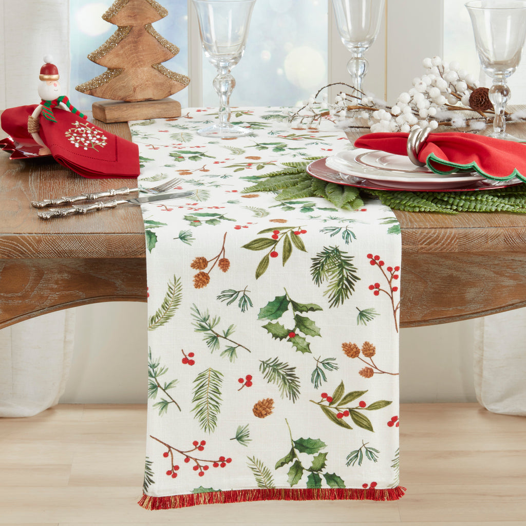 Holly Branch Table Runner