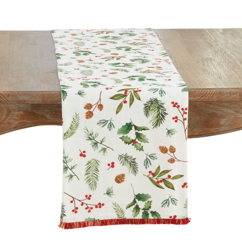 Holly Branch Table Runner