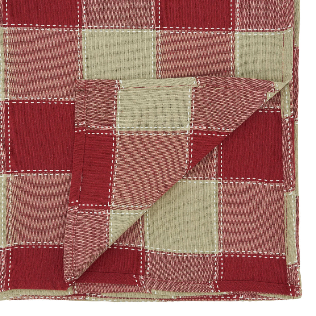 Stitched Plaid Tablecloth