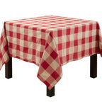 Stitched Plaid Tablecloth