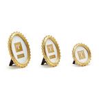 Gold Falcate Photo Frame, Set of 3