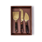 Tortoise Swirl Cheese Knives in GB, Set of 3