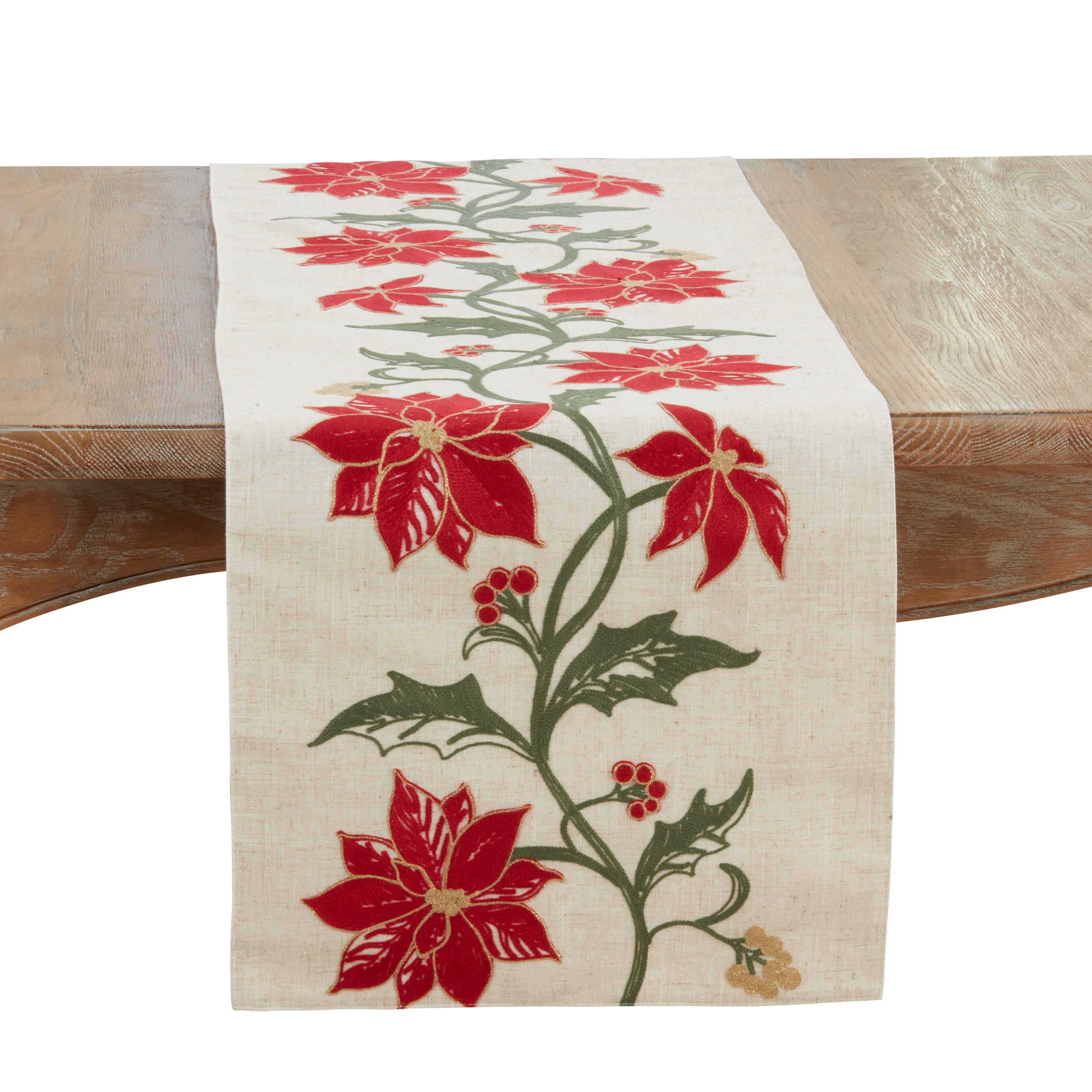 Poinsettia Vine Table Runner