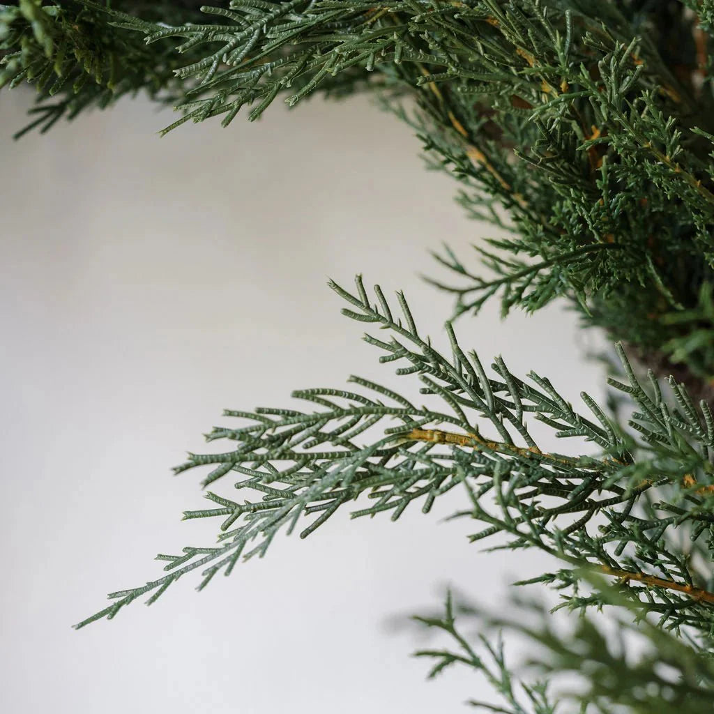 9' Faux Cedar Garland Evergreen