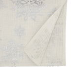 Foil Print Snowflake Table Runner