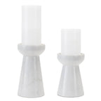 Modern Marble Candle Holder, Set of 2