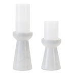 Modern Marble Candle Holder, Set of 2