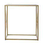 SEI Furniture Lanfranco Transitional Gold Metal Side Table