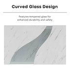 Kobe Modern Faux Marble Veneer Coffee Table with Shelf by Furniture of America