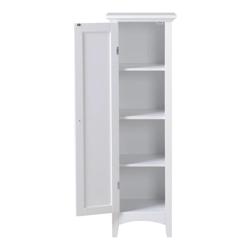 OS Home and Office White One Door Kitchen Storage Pantry