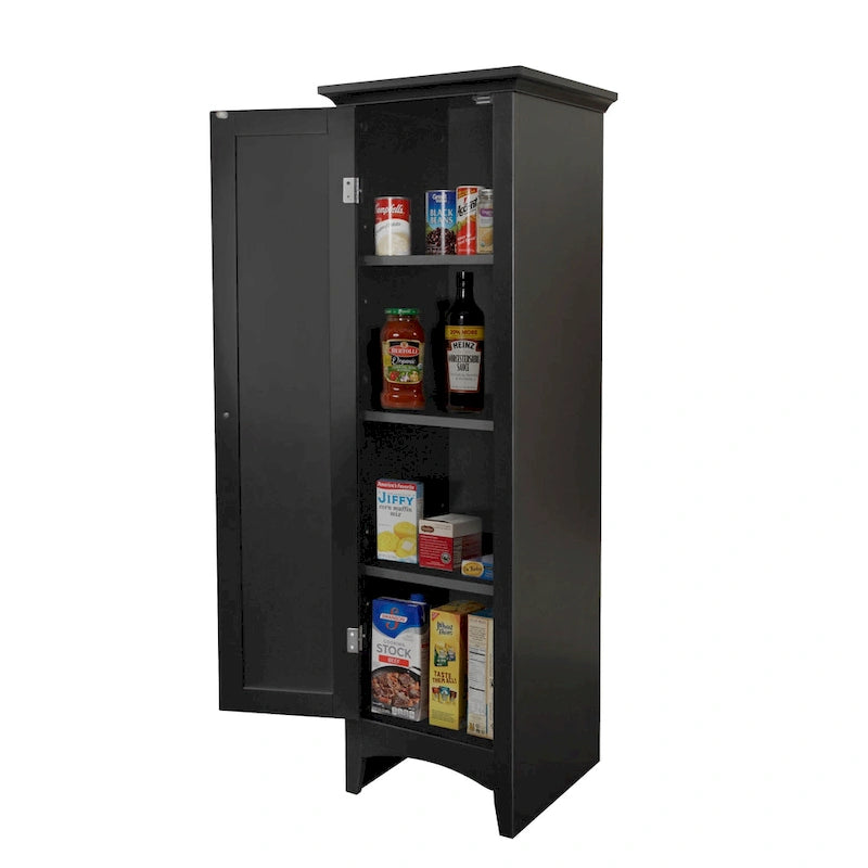 OS Home and Office White One Door Kitchen Storage Pantry