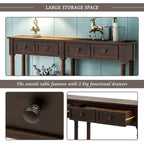 2-drawer Console Table - 11.10 x 58.00 x 34.00