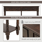 2-drawer Console Table - 11.10 x 58.00 x 34.00