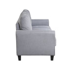 Grey Linen Upholstered Couch Sofa - 30.00 x 79.90 x 34.50