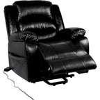 Deluxe Adjustable Power Lift Recliner Chair for Elderly Faux Leather Electric Recliner Split-Back Chair