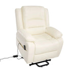 Deluxe Adjustable Power Lift Recliner Chair for Elderly Faux Leather Electric Recliner Split-Back Chair