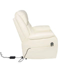 Deluxe Adjustable Power Lift Recliner Chair for Elderly Faux Leather Electric Recliner Split-Back Chair