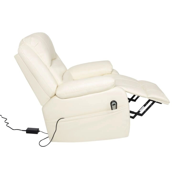 Deluxe Adjustable Power Lift Recliner Chair for Elderly Faux Leather Electric Recliner Split-Back Chair