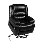 Deluxe Adjustable Power Lift Recliner Chair for Elderly Faux Leather Electric Recliner Split-Back Chair