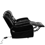 Deluxe Adjustable Power Lift Recliner Chair for Elderly Faux Leather Electric Recliner Split-Back Chair