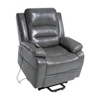 Deluxe Adjustable Power Lift Recliner Chair for Elderly Faux Leather Electric Recliner Split-Back Chair
