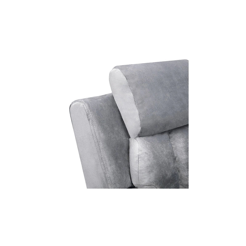 Deluxe Kids Recliner Chair with Footrest Headrest and 2 Cup Holders Microfiber Kids Recliner for Age 3+ Years