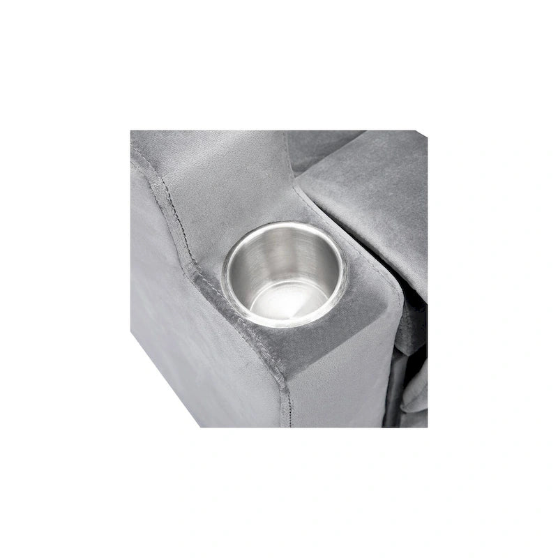 Deluxe Kids Recliner Chair with Footrest Headrest and 2 Cup Holders Microfiber Kids Recliner for Age 3+ Years