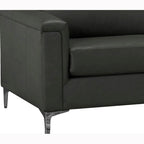 Malibu L-shaped Top-grain Leather Sectional Sofa - 122.5 x 85 x 36.5 x 35