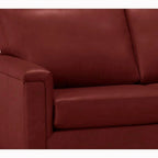 Malibu L-shaped Top-grain Leather Sectional Sofa - 122.5 x 85 x 36.5 x 35