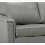 Malibu L-shaped Top-grain Leather Sectional Sofa - 122.5 x 85 x 36.5 x 35