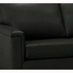 Malibu L-shaped Top-grain Leather Sectional Sofa - 122.5 x 85 x 36.5 x 35