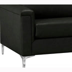 Malibu L-shaped Top-grain Leather Sectional Sofa - 122.5 x 85 x 36.5 x 35