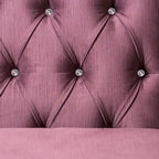 Gito Transitional Velvet Upholstered Tufted Back Sectional by Furniture of America