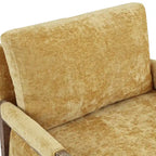 Mid-Century Modern 30 W Chenille Upholstered Accent Leisure Armchair