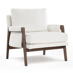 Mid-Century Modern 30 W Chenille Upholstered Accent Leisure Armchair