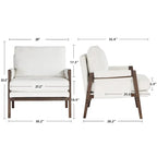 Mid-Century Modern 30 W Chenille Upholstered Accent Leisure Armchair