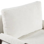 Mid-Century Modern 30 W Chenille Upholstered Accent Leisure Armchair