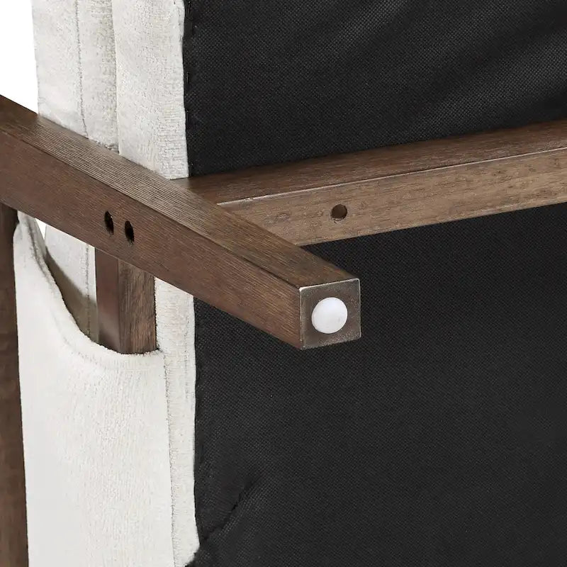 Mid-Century Modern 30 W Chenille Upholstered Accent Leisure Armchair