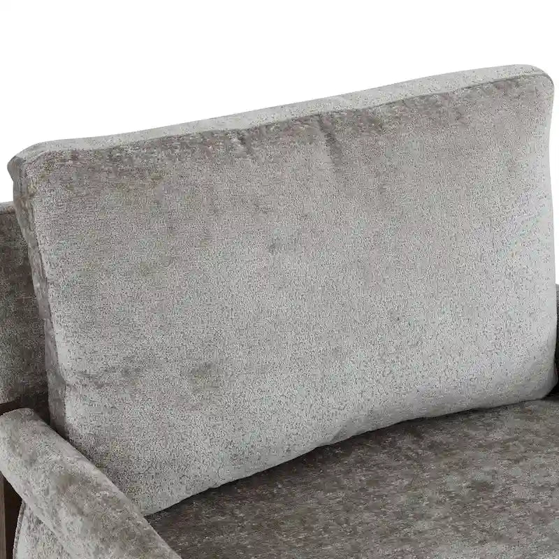 Mid-Century Modern 30 W Chenille Upholstered Accent Leisure Armchair