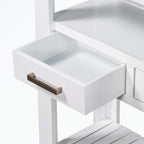 Console Table with 4 Drawers and 2 Shelves