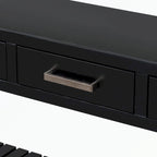 Console Table with 4 Drawers and 2 Shelves