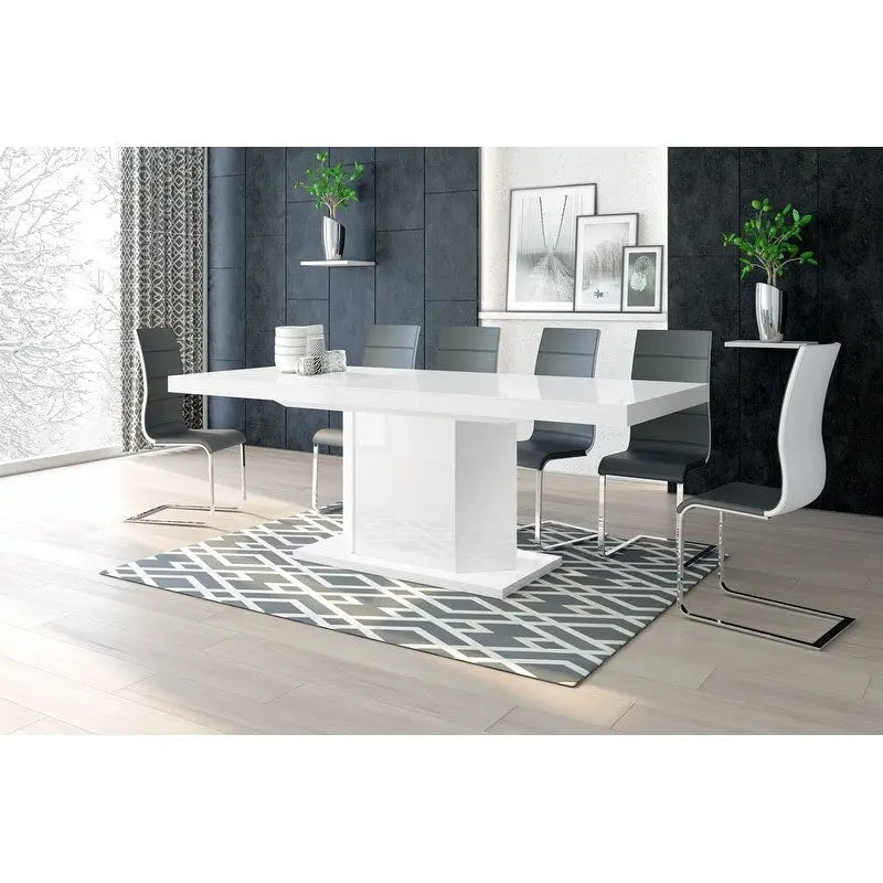 MIAGO Extendable Dining Table with storage