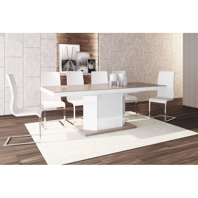 MIAGO Extendable Dining Table with storage