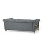 Saragus Chesterfield Sofa with Nailhead Trim by Christopher Knight Home - 85.50 L x 33.25 W x 28.50 H