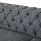 Saragus Chesterfield Sofa with Nailhead Trim by Christopher Knight Home - 85.50 L x 33.25 W x 28.50 H