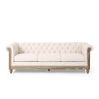 Saragus Chesterfield Sofa with Nailhead Trim by Christopher Knight Home - 85.50 L x 33.25 W x 28.50 H