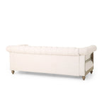 Saragus Chesterfield Sofa with Nailhead Trim by Christopher Knight Home - 85.50 L x 33.25 W x 28.50 H