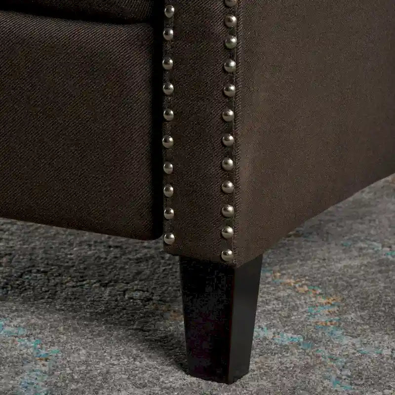 Izidro Tufted Fabric Recliner by Christopher Knight Home