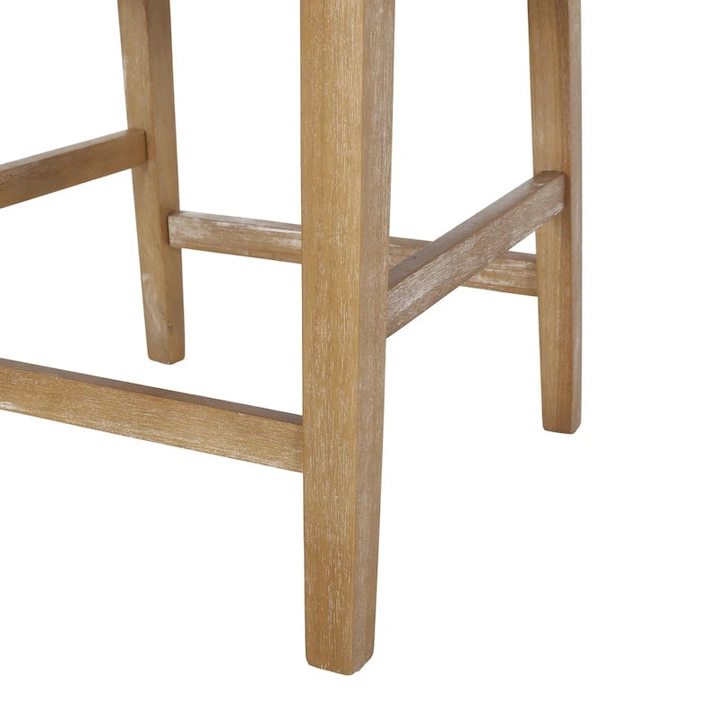 Armga Fabric Upholstered Wood 26 inch Counter Stools (Set of 2) by Christopher Knight Home