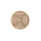 Fenway 22 Mango Solid Wood and Metal Round End Side Table - 22 inches long x 22 inches wide x 25 inches high